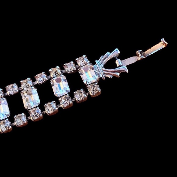 Vintage Rhinestone Costume Bracelet - Picture 3 of 8